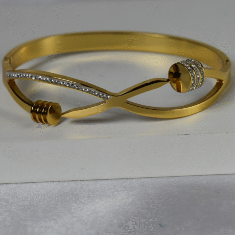 Dual End Crystal Bangle