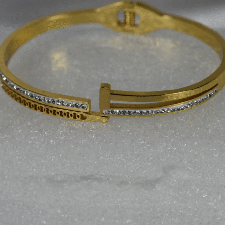 Dual Row Crystal Bangle