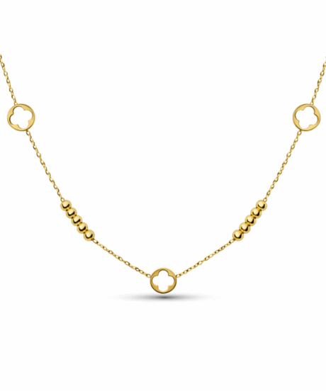 Golden Clover Beads Chain necklace