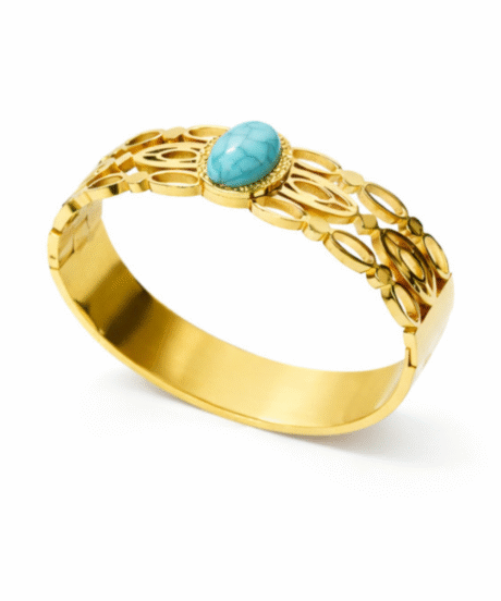 Stone Turquoise Bloom Kada