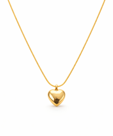 Heart Charm Chain Pendant