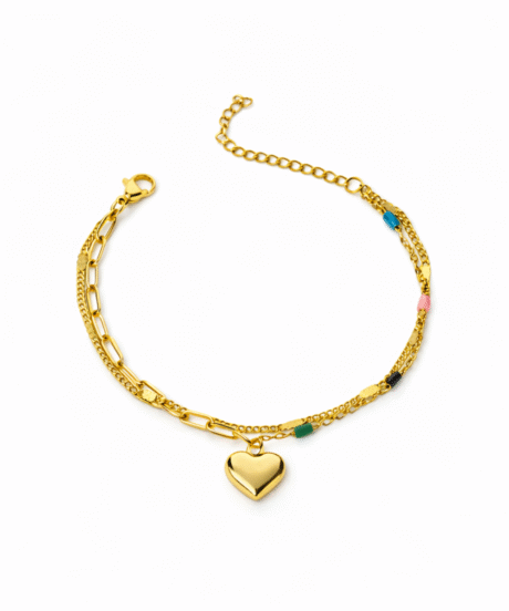Eterna Heart Charm Bracelets