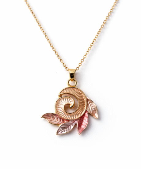 Pastle Spiral Bloom Pendant