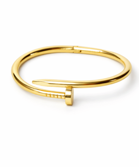 Golden Nail Twist Kada