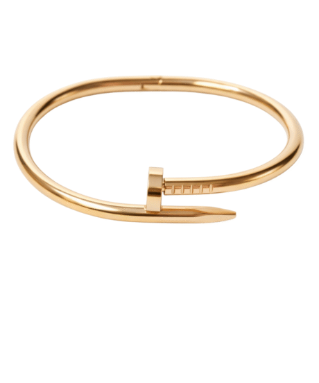 Rose Gold Nail Twist Kada