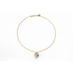 Geometric Square Crystal Pendant Necklace