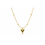 Puff Heart Pendant Necklace