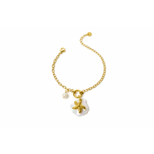Pearl Starfish Charm Bracelet
