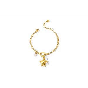 Turtle Seashell Charm Bracelet
