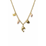 Dolphin Crab Charm Necklace