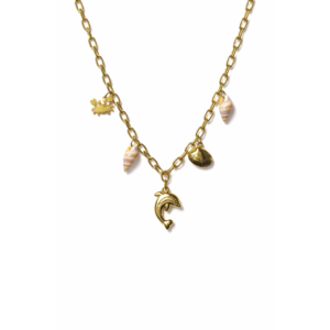 Dolphin Crab Charm Necklace