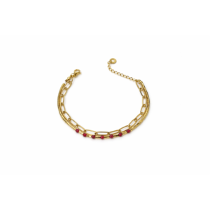 Ruby Beaded Bracelet