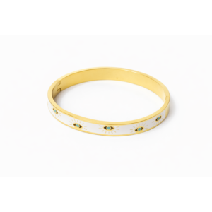 White Evil Eye Kada