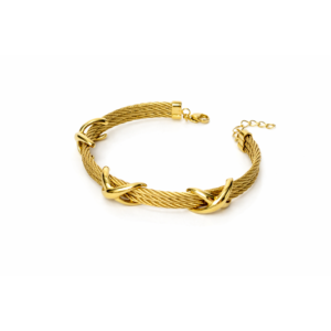 Triple Layer Charm Bracelet