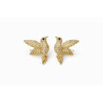 Bird Motif Statement Stud Earrings