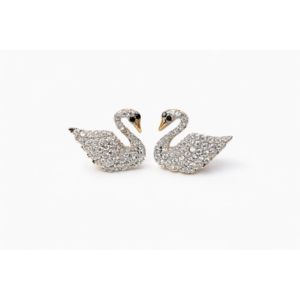 Swan Crystal Statement Stud Earrings