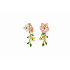 Blush Petal Drop Earrings