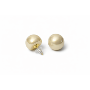 Ivory Glow Pearl Stud Earrings