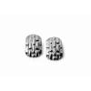 Woven Silver Stud Earrings 4