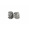 Woven Silver Stud Earrings 3