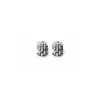 Woven Silver Stud Earrings