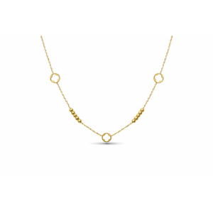 Clover Charm Beaded Chain Necklace