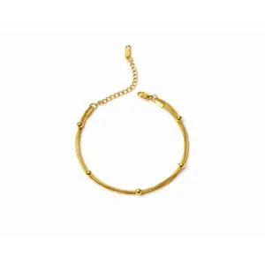 Snake Chain Charm Bracelet