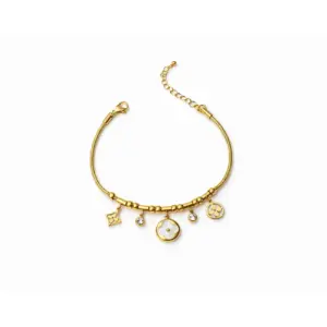 Floral Charm Bracelet