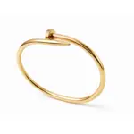 Rose Gold Nail Twist Kada