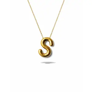 Alphabet S Pendant Necklace