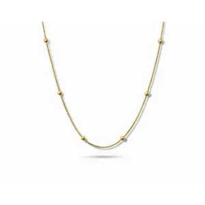 Beaded Loop Pendant Necklace