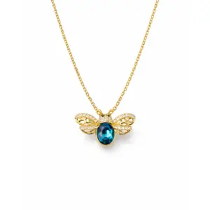 Honeybee Crystal Pendant Necklace