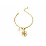 Pearl Starfish Charm Bracelet
