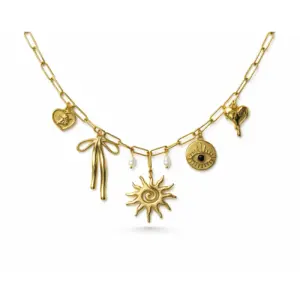Sun & Ocean Charm Necklace