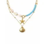 Starfish Seashell Layered Necklace