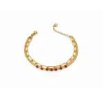Ruby Beaded Bracelet