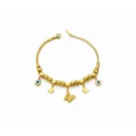 Evil Eye Snake Charm Bracelet