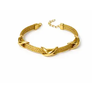 Triple Layer Charm Bracelet