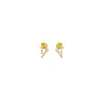Rose Bloom Statement Stud Earrings