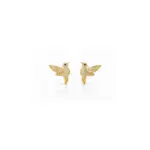 Bird Motif Statement Stud Earrings