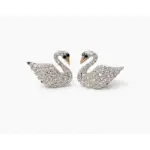 Swan Crystal Statement Stud Earrings