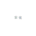 Turquoise Floral Statement Stud Earrings
