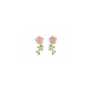 Blush Petal Drop Earrings