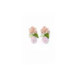 Pink Petal Drop Earrings