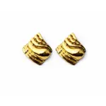 Ripple Wave Stud Earrings