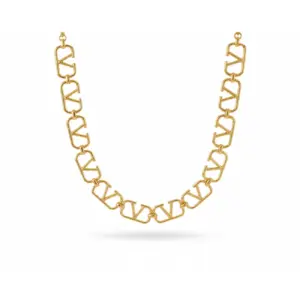 Geometric Bow Chunky Chain Necklace