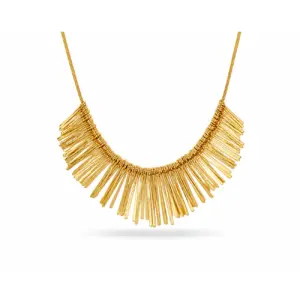 Sunburst Snake Chain Necklace