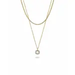 Minimal Stone Charm Layered Necklace
