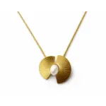 Sunray Pearl Halo Pendant Necklace