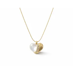 Moonstone Heart Pendant Necklace